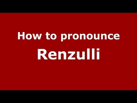 How to pronounce Renzulli (Italian/Italy) - PronounceNames.com