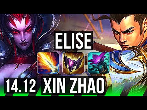 ELISE vs XIN ZHAO (JGL) | 20/0/5, Legendary, Rank 5 Elise | BR Challenger | 14.12