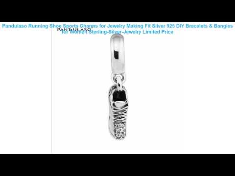 Pandulaso Running Shoe Sports Charms for Jewelry Making Fit Silver 925 Video