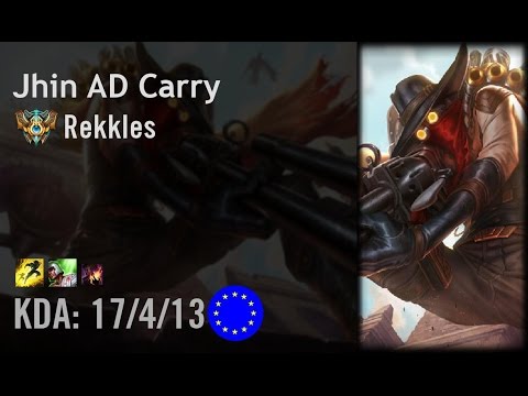Jhin AD Carry vs Lucian - Rekkles - EUW Challenger Path 6.5