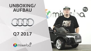 Wir PACKEN das Kinder Elektroauto Audi Q7 2017 AUS! 🚗⚡| Unboxing - Deutsch
