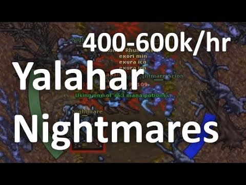 Tibia Where To Hunt 2017 : Yalahar Nightmares (Lvl 120+ EK 400-600k/hr) [ENGLISH HD 60FPS]