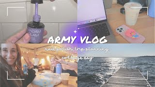 ARMY VLOG | painting my nails + planning future trip to South Korea!