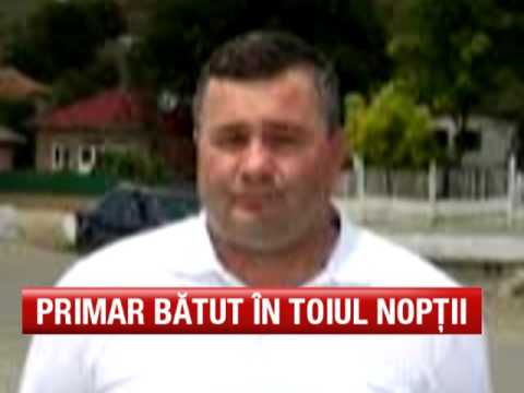 Primar bătut în toiul nopții