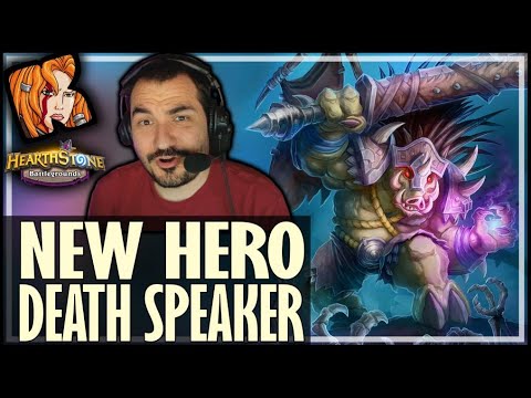 DEATH SPEAKER IS A GOOD HERO?! - Hearthstone Battlegrounds