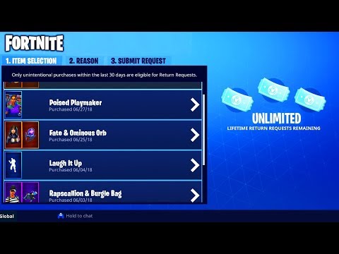 How To Get Unlimited Refunds In Fortnite No Refund Limit For - how to get unlimited refunds in fortnite no refund limit for skins in fortnite battle royale