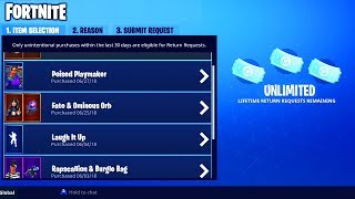 HOW to GET *UNLIMITED* REFUNDS in FORTNITE - NO REFUND LIMIT for SKINS in FORTNITE BATTLE ROYALE!