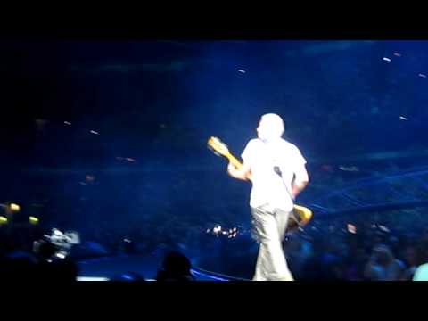 Adam Clayton playing during 360 tour in Amsterdam ArenA (21 July 2009)
