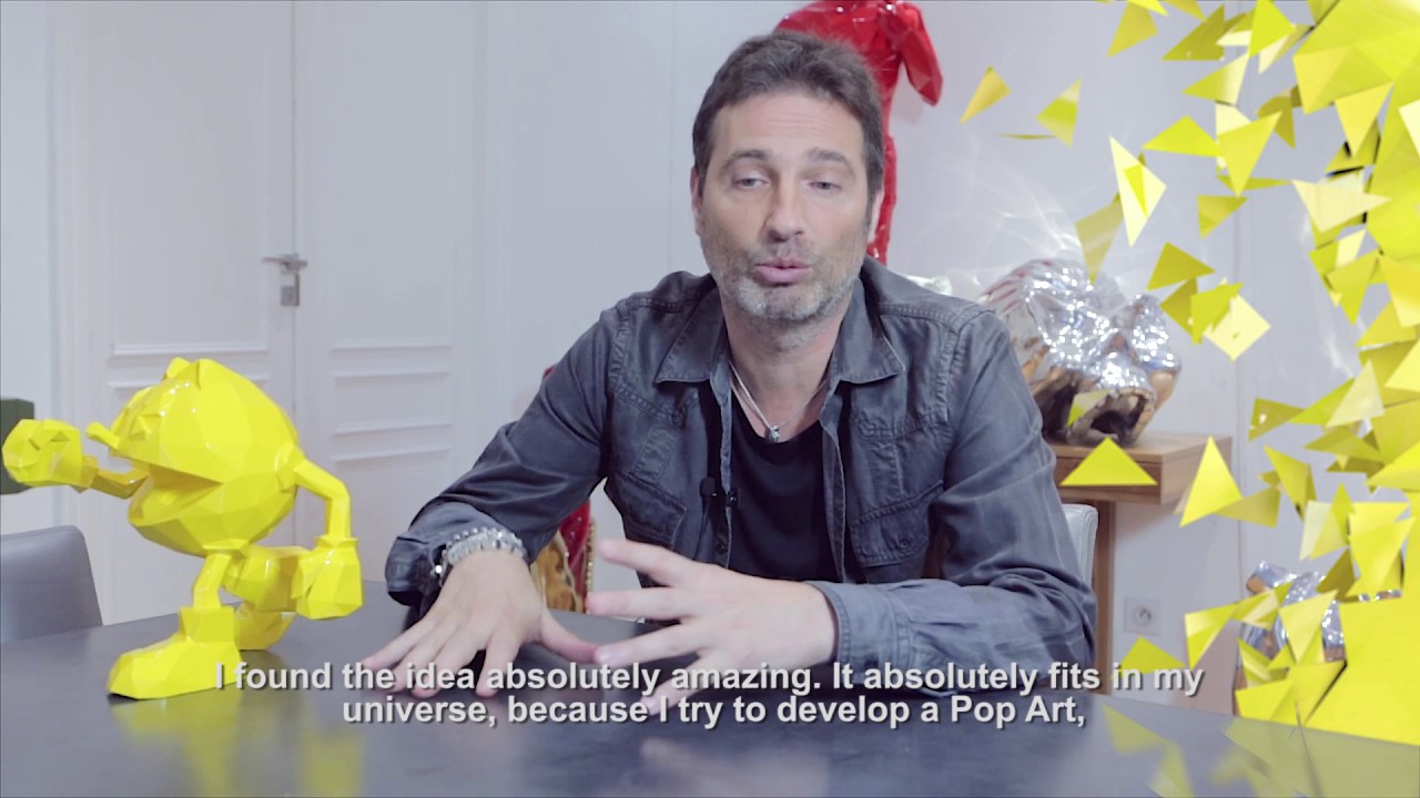 PAC-MAN x Orlinski : The official sculpture - Yellow (10 cm) video 2