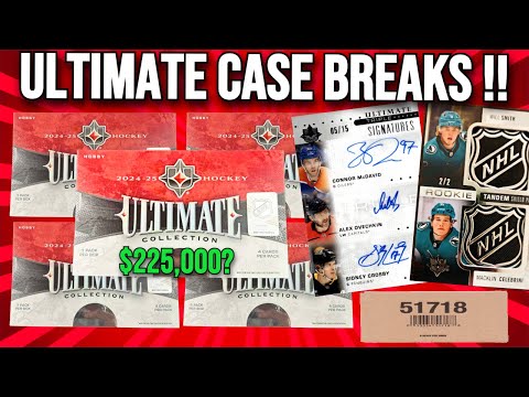 SHIELD HUNT !! 2024-25 Upper Deck Ultimate Collection Hockey CASE BREAKS !! 🔥