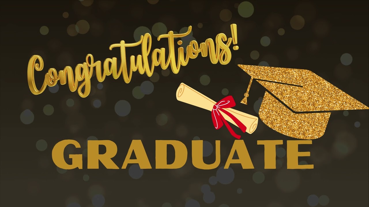 1 HOUR Congratulations Graduate Background Video