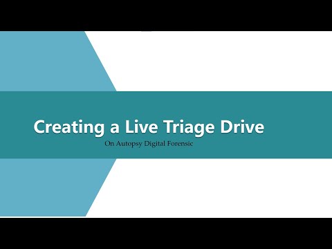 Creating a Live Triage Drive using Autopsy || Practical Digital Forensics