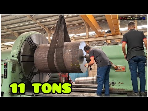 11-ton giant part on the lathe! | Hydraulic Power 81