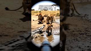 Lion vs Crocodile!! The Wild Doesn't Forgive Again #Lion #Crocodile