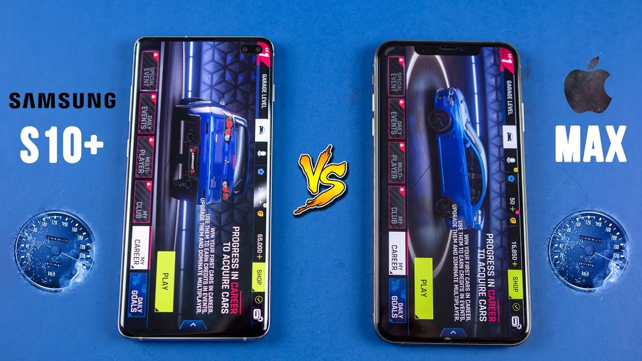 Galaxy S10 Plus vs iPhone XS Max SPEED Test - Battle of the BEASTS!
