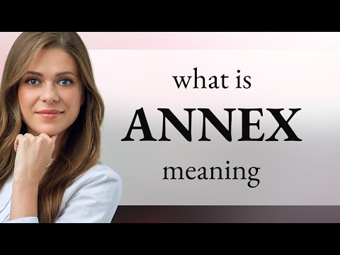Annex — ANNEX meaning