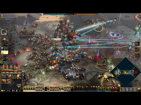 Massive Battle 2 Vs 3 - ORKS Vs ELDAR - Warhammer 40K Dawn Of War 3 #warhammer  #warhammer40k