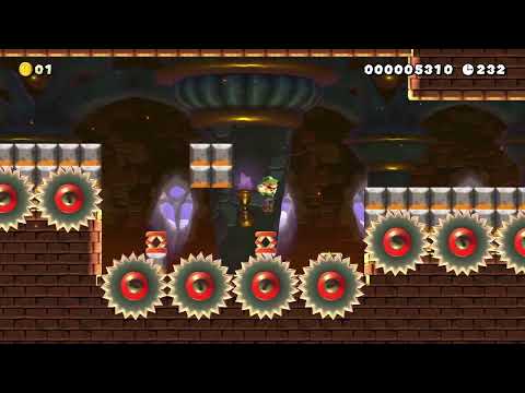 spikes towering fortress by some eejit 🍄 Super Mario Maker 2 ✹Switch✹ #bff