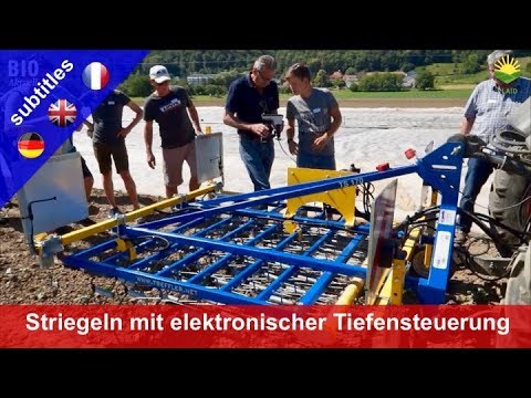 Treffler-Striegel mit neuer elektronischen Tiefensteuerung
