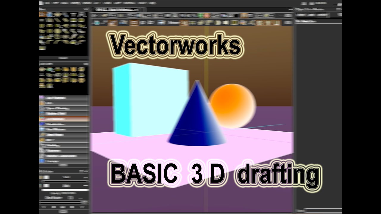 Basic 3 D Drafting in Vectorworks