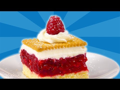 Einfacher Himbeer Kuchen mit Keks - ein Rezept für Kekskuchen