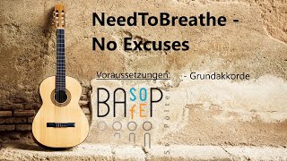 No Excuses (NeedToBreathe) - Gitarre Tutorial
