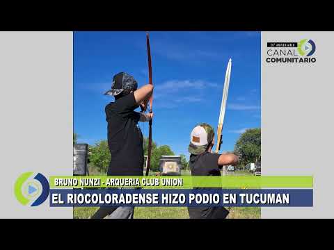 EL RIOCOLORADENSE HIZO PODIO EN TUCUMAN   BRUNO NUNZI  ARQUERIA