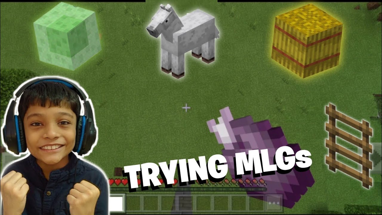 TRYING MLG IN MINECRAFT