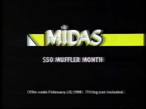 Midas - $50 Muffler Month ad (1990_