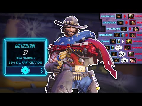 NEW MCCREE IS AWESOME! [ OVERWATCH SEASON 25 TOP 500 ] - TSM Gale Adelade
