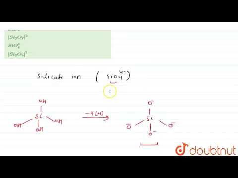 Die grundlegende Struktureinheit in Silikaten ist | 12 | p-BLOCK-ELEMENTE-1 | CHEMIE | VMC-MODULE...