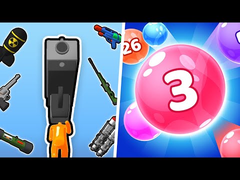 Gun Head Run 3D | Marble Run 3D - 1⭐Gameplay Walkthrough (Freeplay)