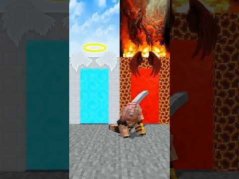 Battle Royale: Heaven vs Hell vs Herobrine vs Witch vs Pillager vs Piglin (Minecraft Shorts)