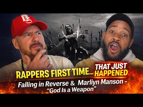 RAPPERS FIRST TIME Reaction to Falling in Reverse x Marilyn Manson (God Is a Weapon)