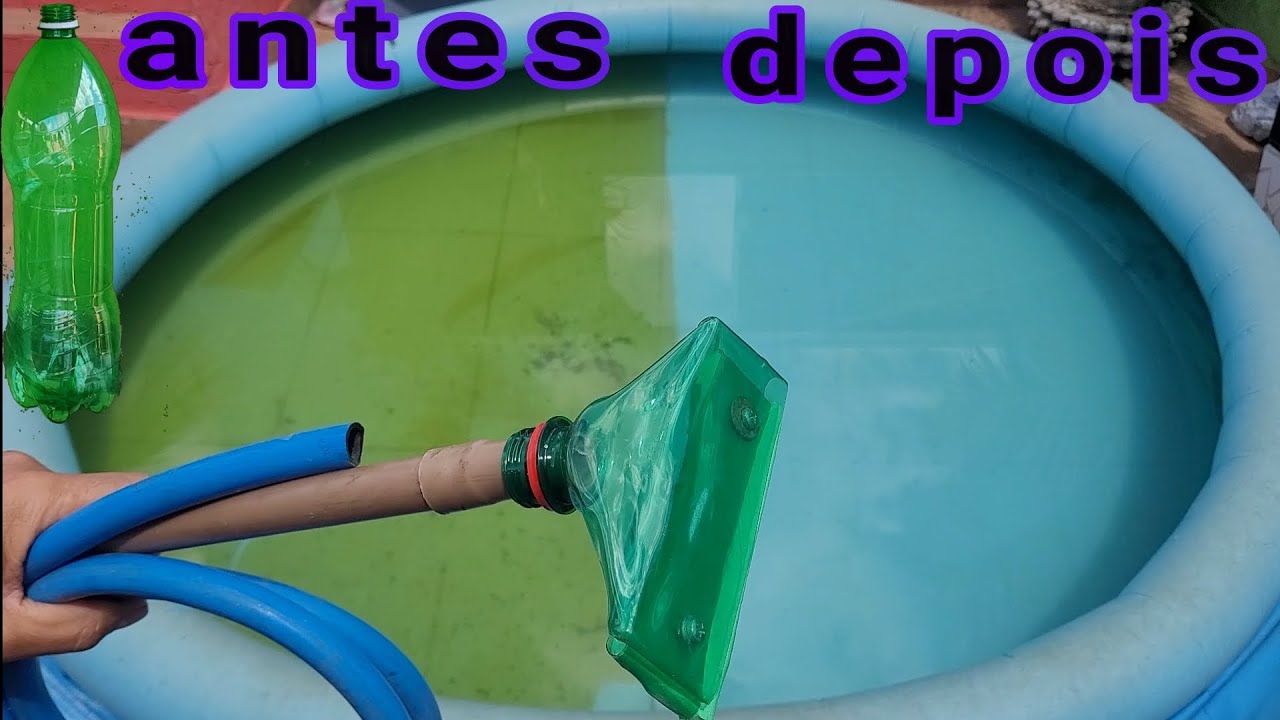 como fazer o melhor aspirador de piscina caseiro com garrafa pet simples  aspirador de piscina