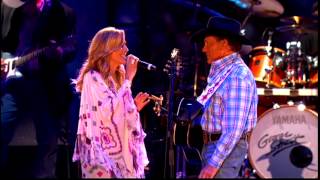 Video thumbnail of "George Strait: When Did You Stop Loving Me Live HD with Sheryl Crow"