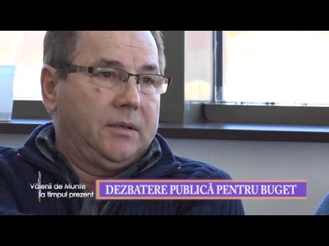 Emisiunea Valenii de Munte la timpul prezent – 29 ianuarie 2016 – partea a II-a – dezbatere publica buget
