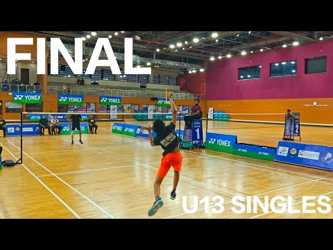 FINAL | U13 BOYS SINGLES | ALL INDIA SUB JUNIOR RANKING TOURNAMENT NOMAAN PAPPU V/S SHLOK CHOWDHURY