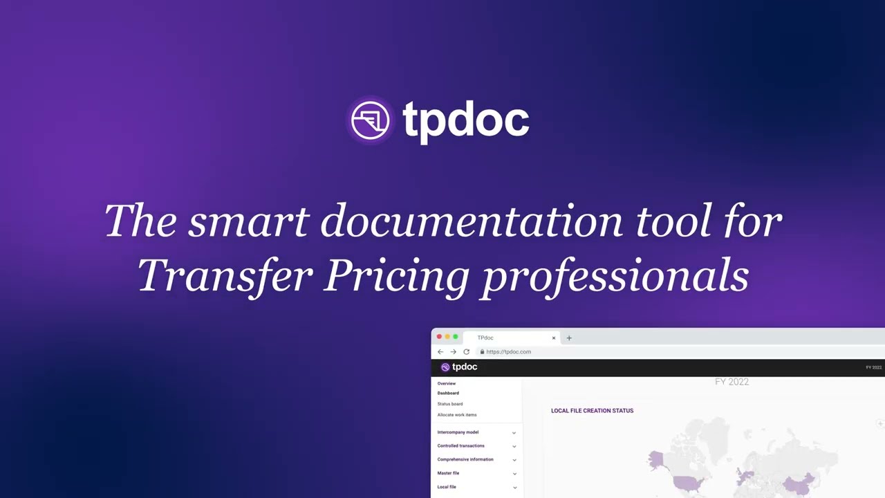 TPdoc : The smart documentation tool for Transfer Pricing professionals