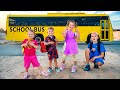 Five Kids Teach School Bus Rules With Friends More Children S Videos