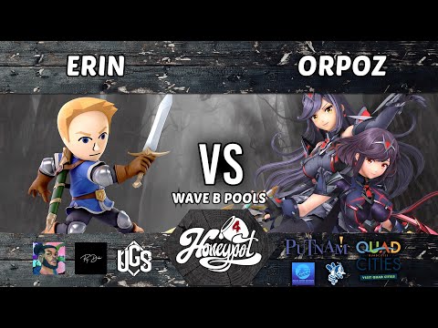 Honeypot 4 - Wave B Pools - Erin(Mii Swordfighter) Vs. Orpoz(Pyra and Mythra)