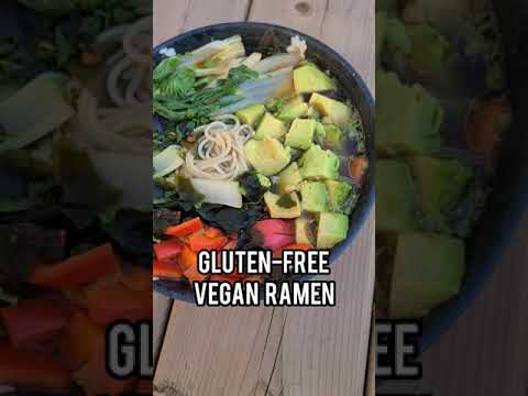 Gluten-free vegan ramen #vegan #plantbased #vegetarian #short #shorts