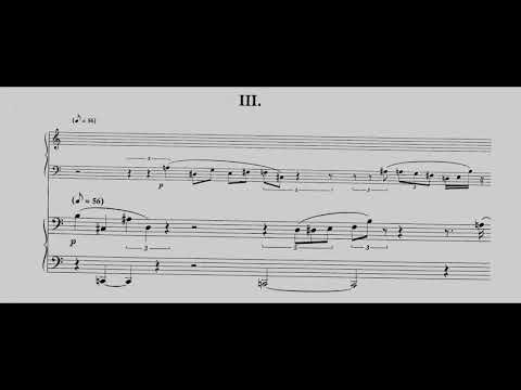 Georges Aperghis - Quatre Pièces Fébriles for Marimba and Piano (1995) [Score-Video]