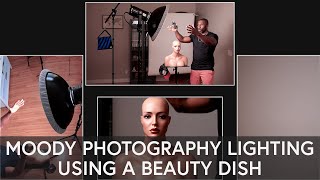 Moody Photography Lighting Using A Beauty Dish | Portrait Photography | Photography For Beginners