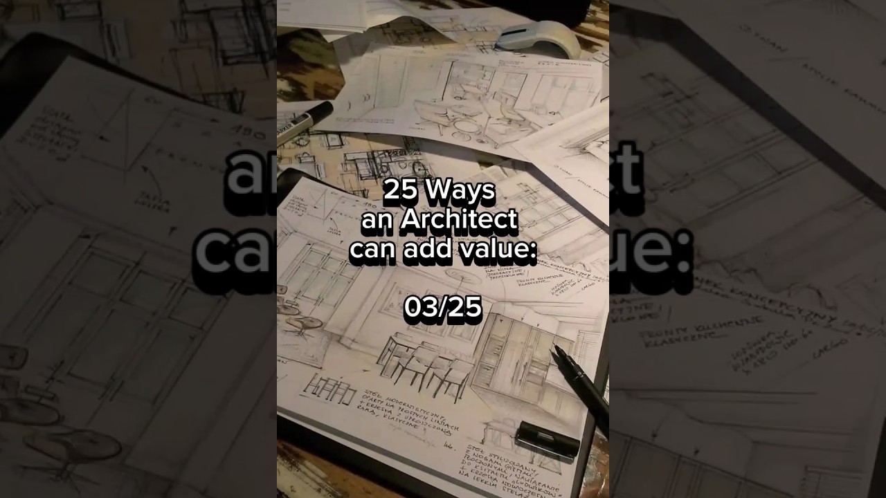 25 Ways an Architect can add value: 03/25 #codes #construction #coordination #architects #value
