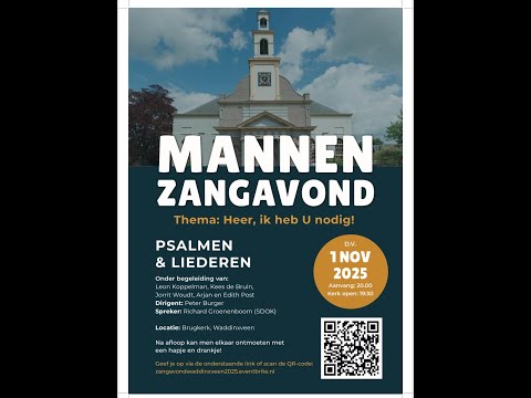 Zaterdag 1 november 2025 | 20:00 | Brugkerk | Mannenzangavond 2025