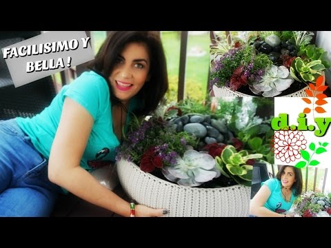 DIY MACETA CON FUENTE DE AGUA | ideas faciles para decorar el jardin o patio