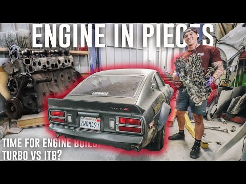 Datsun 280z Custom Engine Rebuild! L28 Engine Teardown | Rebuilding Datsun 280z ep. 2
