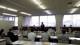 8月29日【びわ湖放送ニュース】１０月投開票の栗東市長選挙に向け立候補予定者説明会
