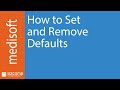 How to Set and Remove Defaults in Medisoft